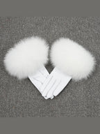 Leather Gloves with fur