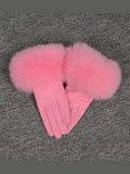 Leather Gloves with fur