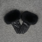 Leather Gloves with fur