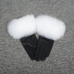Leather Gloves with fur