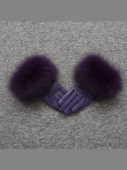 Leather Gloves with fur