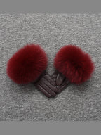 Leather Gloves with fur